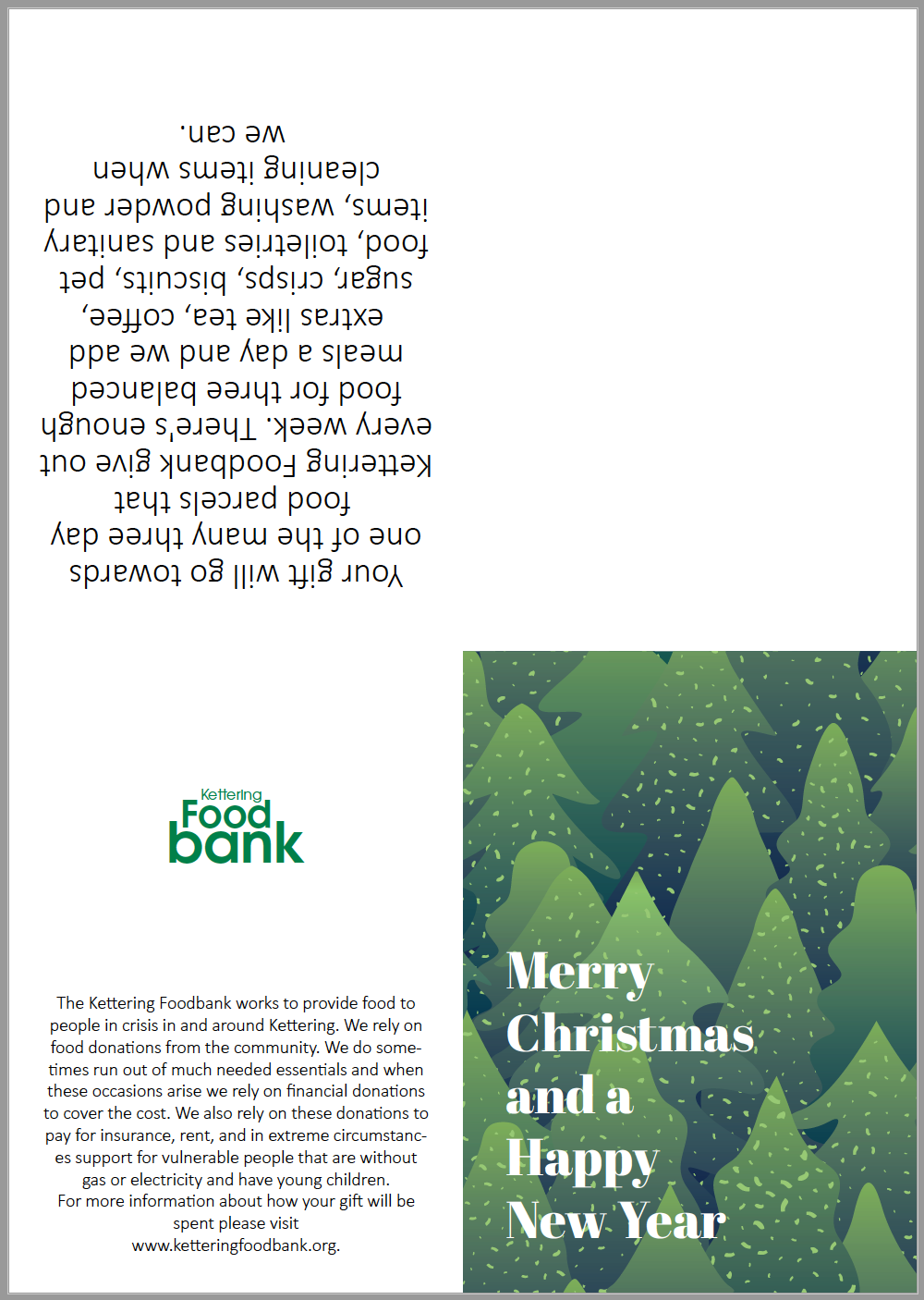 Christmas Foodbank Donation Gift