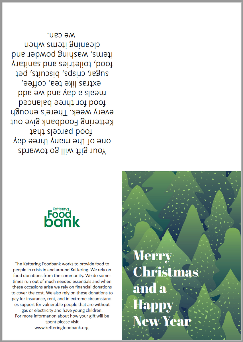 Christmas Foodbank Donation Gift Kettering Foodbank