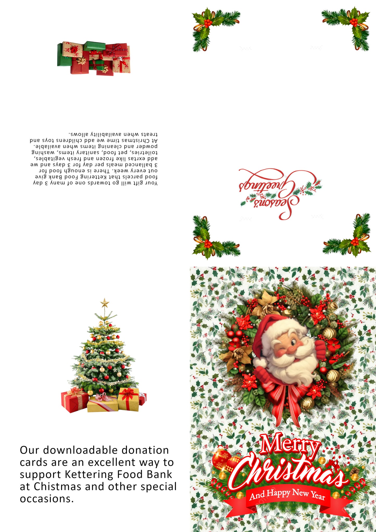 Foodbank Donation Christmas Card